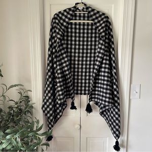 J.Crew Buffalo check kimono